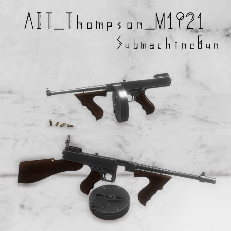 [20241114 - ] "Atelier IRONTURTLE" AIT_Thompson_M1921_submachine_gun（已设定射击机关，粒子和手势）