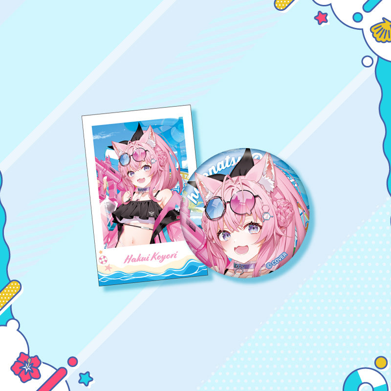 [20250726 - 20250901] "holonatsu Paradise Merch vol.2" Button Badge &Cheki-Style Card Set - Gen 5 & Secet Society holoX