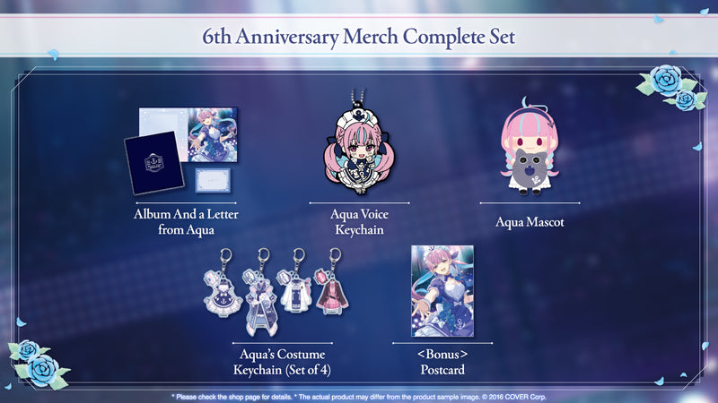 [20240808 - 20240909] "Minato Aqua 6th Anniversary Celebration" Merch Complete Set