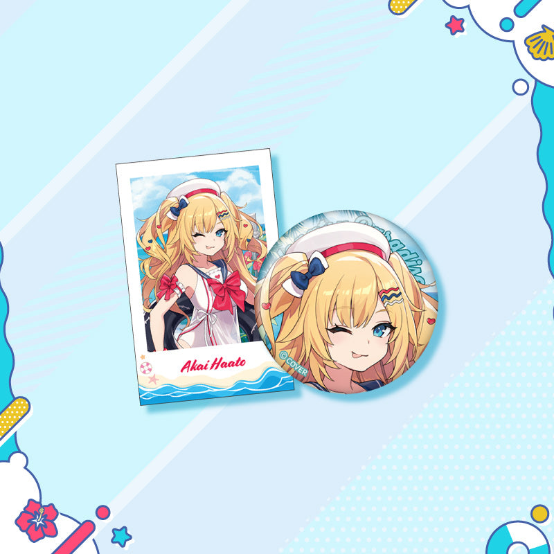 [20250726 - 20250901] "holonatsu Paradise Merch vol.2" Button Badge &Cheki-Style Card Set - Gen 0 & Gen 1 & Gen 2