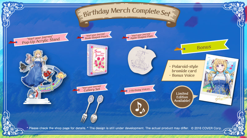 [20230527 - 20230703] [Made to order/Duplicate Bonus] "Aki Rosenthal Birthday Celebration 2023" Merch Complete Set