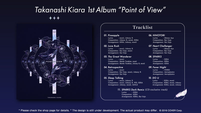 [20230829 - 20231002] "Takanashi Kiara" 1st Album “Point of View”