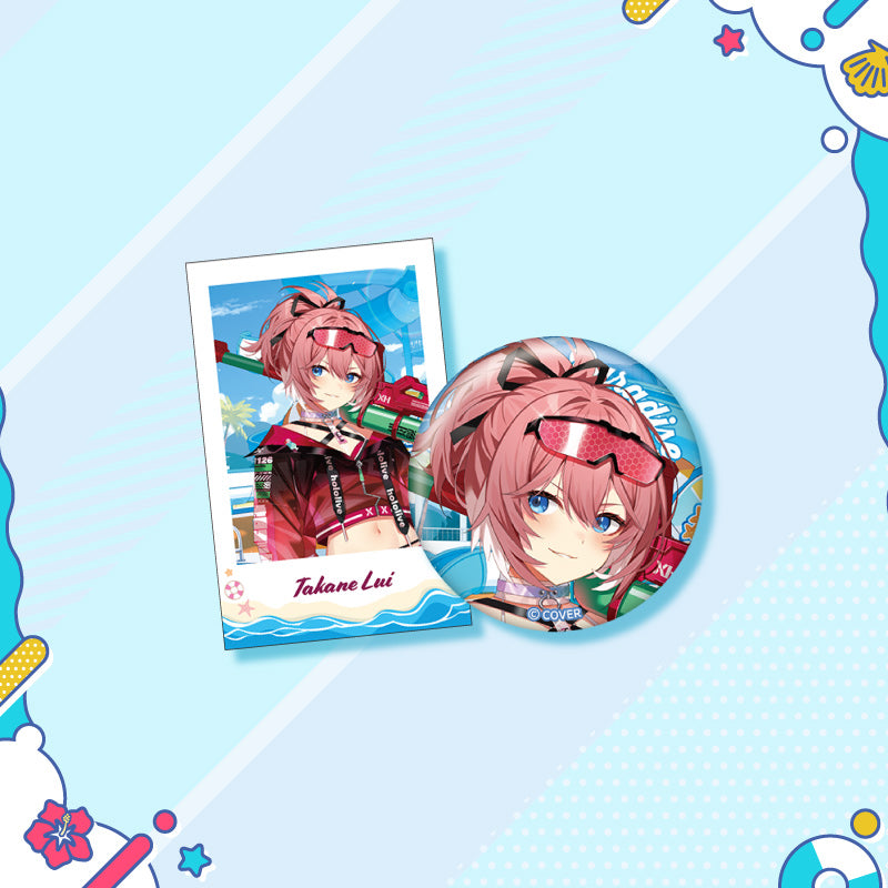 [20250726 - 20250901] "holonatsu Paradise Merch vol.2" Button Badge &Cheki-Style Card Set - Gen 5 & Secet Society holoX
