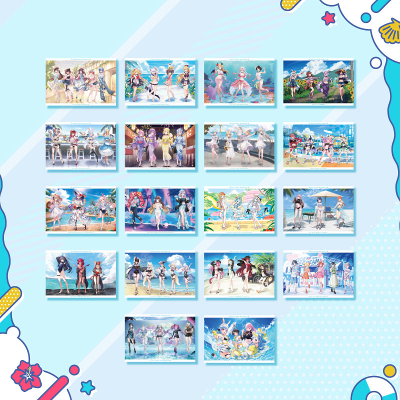 [20250726 - 20250901] "holonatsu Paradise Merch vol.2" Postcard Set