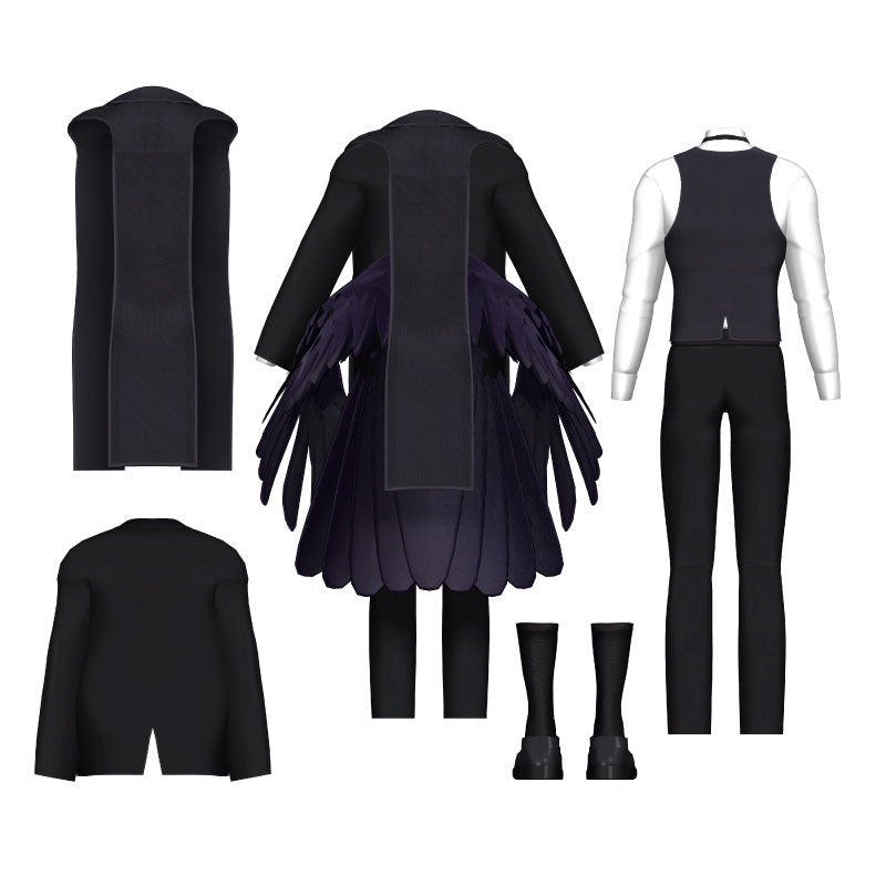 Crow Coat for Minase — Dark VRChat Outfit by monoTone | Geek Jack VR