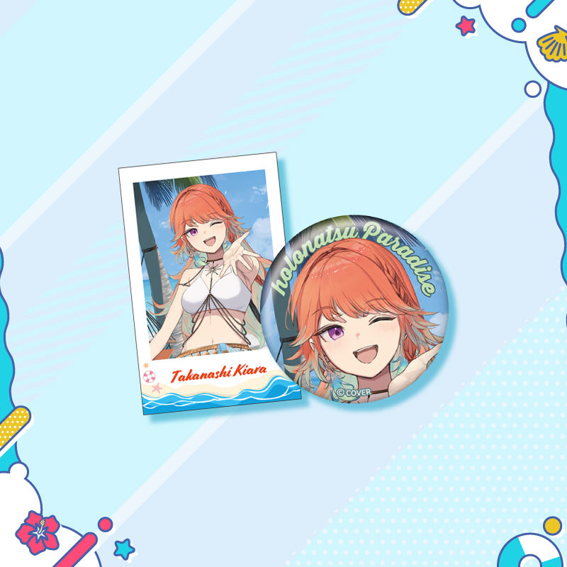 [20250726 - 20250901] "holonatsu Paradise Merch vol.2" Button Badge &Cheki-Style Card Set - hololive English