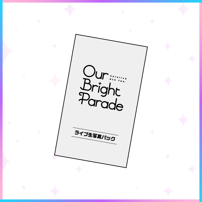 "hololive 4th fes. Our Bright Parade" Concert Photo Pack (5 photos per pack / random)