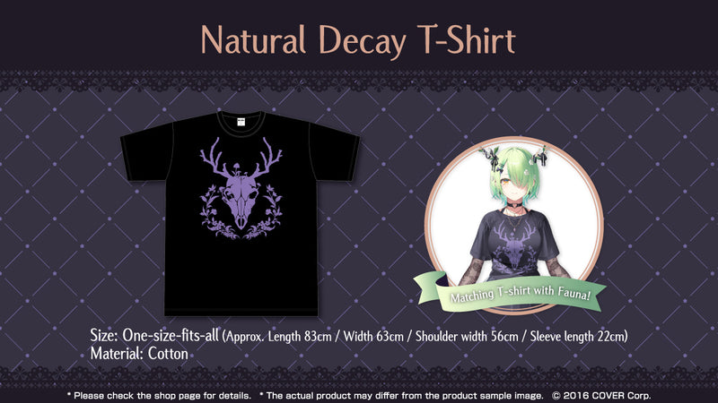 [20240226 - 20240402] "Ceres Fauna New Outfit Celebration 2024" Natural Decay T-Shirt