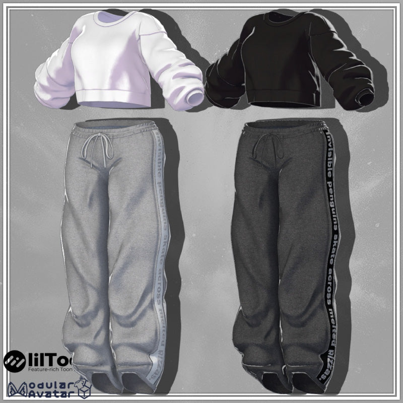 [20251127 - ] "Shop YahoYaho" Belly-baring Loungewear (For VRChat)