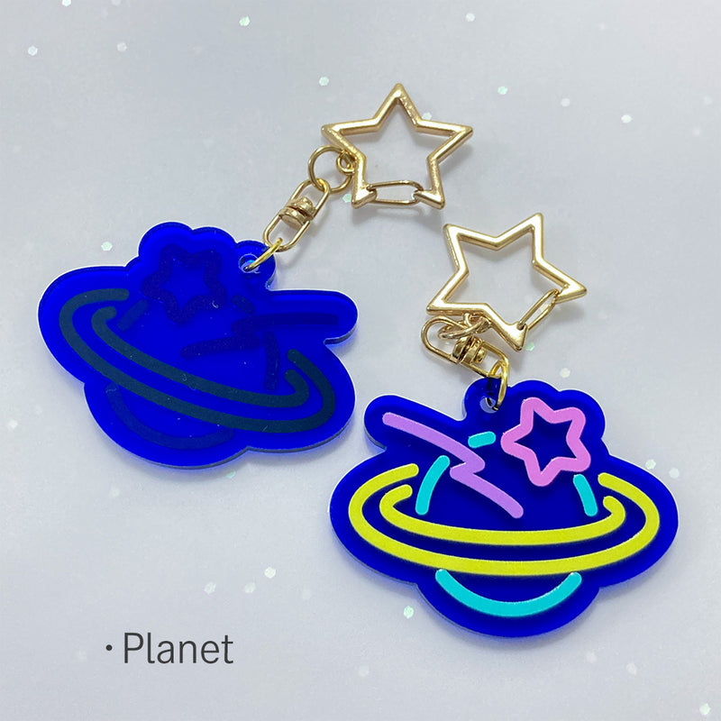 [20231209 - ] "Kiriku" Acrylic Keychain Cosmic Neon