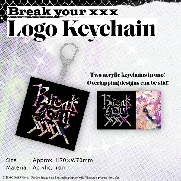 "Tokoyami Towa 1st Solo Concert "Break your ×××" Concert Merchandise (2nd)" Logo Keychain