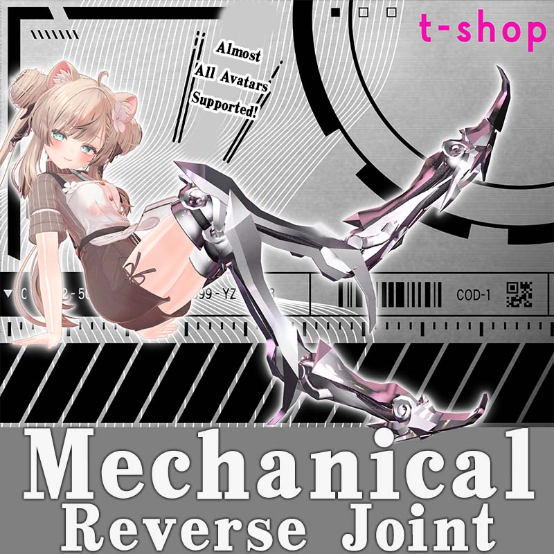 [20240722 - ] "t-shop" Mechanical Reverse Joint [All 13 avatars pre-set up] (for VRChat)