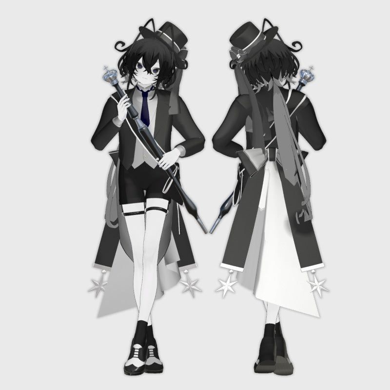 [20241108- ] "monoTone" 3D Avatar服装 "支持Kuuta, PlusHead少年偶像服装”（适用于VRChat）