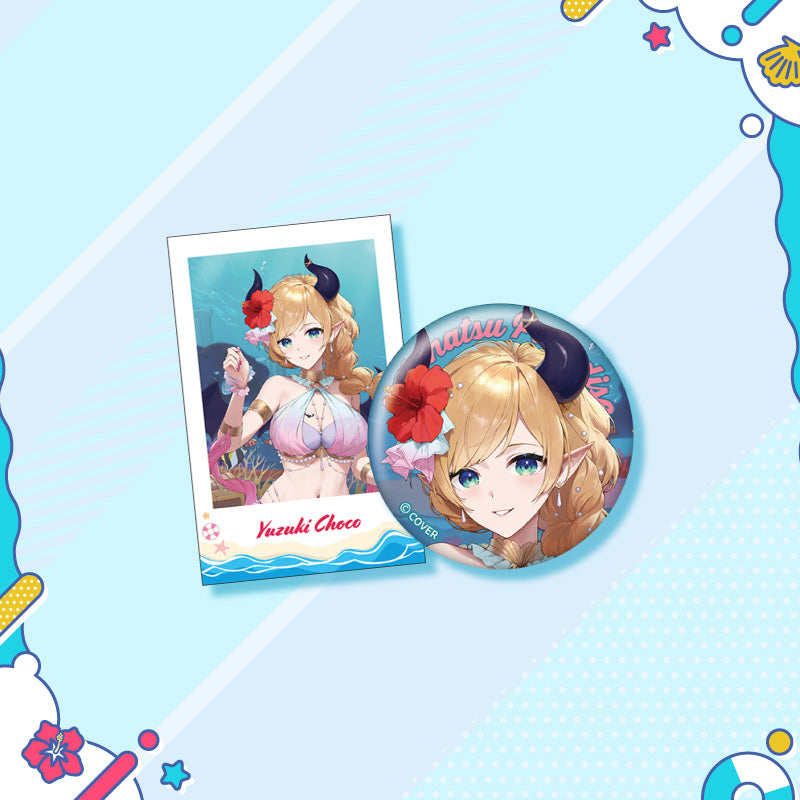 [20250726 - 20250901] "holonatsu Paradise Merch vol.2" Button Badge &Cheki-Style Card Set - Gen 0 & Gen 1 & Gen 2