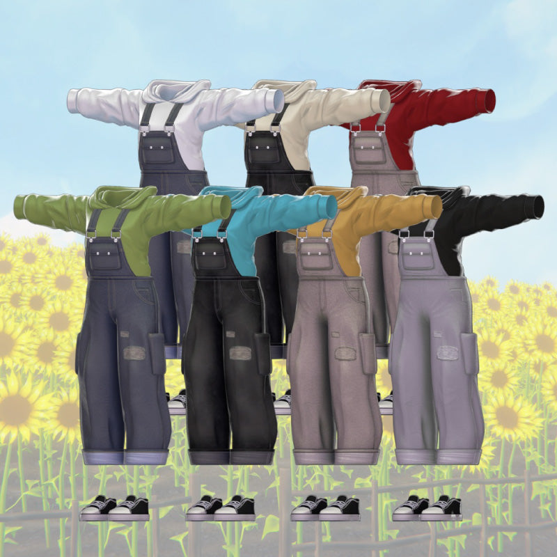 [20251127 - ] "Shop YahoYaho" Hoodie Overall 【17 avatars】 (For VRChat)