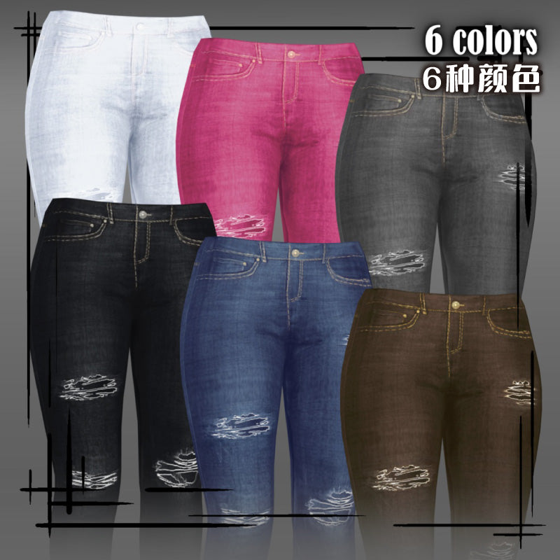 [20250623- ] "Gloria's Boutique" 时尚破洞牛仔裤