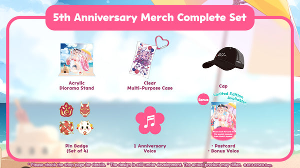 [20230903 - 20231010] [Limited Quantity/Handwritten Bonus] "Nakiri Ayame 5th Anniversary Celebration" Merch Complete Set Limited Edition