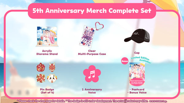 [20230903 - 20231010] [Made to order/Duplicate Bonus] "Nakiri Ayame 5th Anniversary Celebration" Merch Complete Set