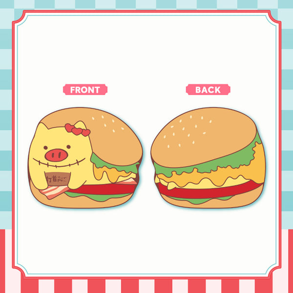 [20250602 - 20250707] "Akai Haato 7th Anniversary Celebration" Haaton Burger Cushion