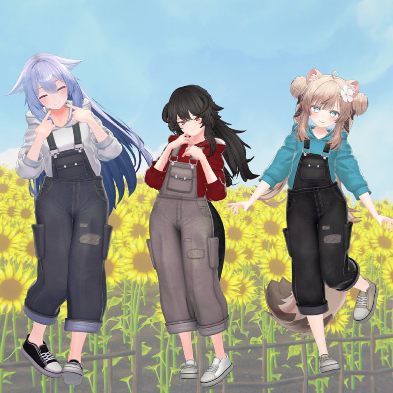 [20251127 - ] "Shop YahoYaho" Hoodie Overall 【17 avatars】 (For VRChat)