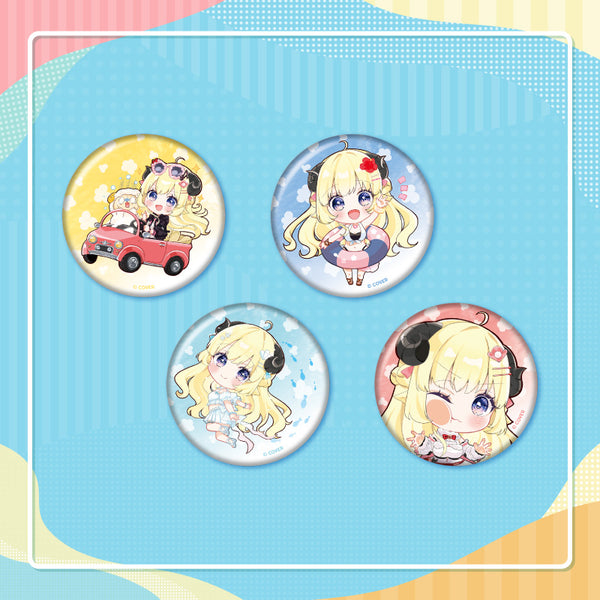 [20240606 - 20240708] "Tsunomaki Watame Birthday Celebration 2024" Button Badge (Set of 4)