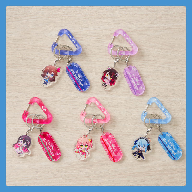 [20240903 - ] "holomini Vocal Series hololive Generation 0" Carabiner Keychain