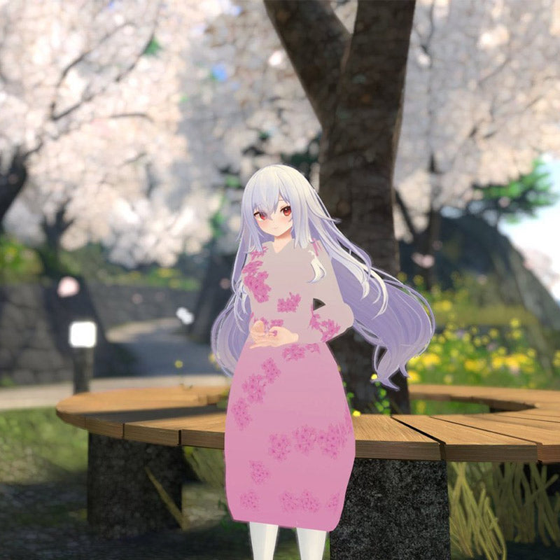 [20240329 - ] "凉蓝" 3D服装 连衣裙 "抚子礼服"（支持24款avatar）（适用于VRChat）