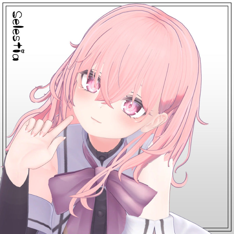 [20251127 - ] "Shop YahoYaho"【兼容 10 款 avatar】蓬松轻盈中长发 (适用于VRChat)