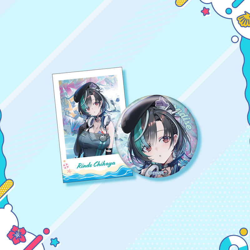 [20250726 - 20250901] "holonatsu Paradise Merch vol.2" Button Badge &Cheki-Style Card Set - hololive DEV_IS