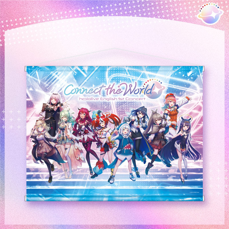 "[Resale] "hololive English 1st Concert -Connect the World-" Concert Merchandise" Tapestry