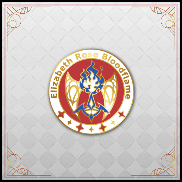 [20241229 - 20250203] "hololive English -Justice- Half-Year Anniversary" Motif Pin Badge