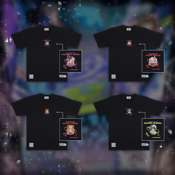 [20250117 - ] hololive Connect hololive pixel art Generation 2" Black ver. T-Shirt