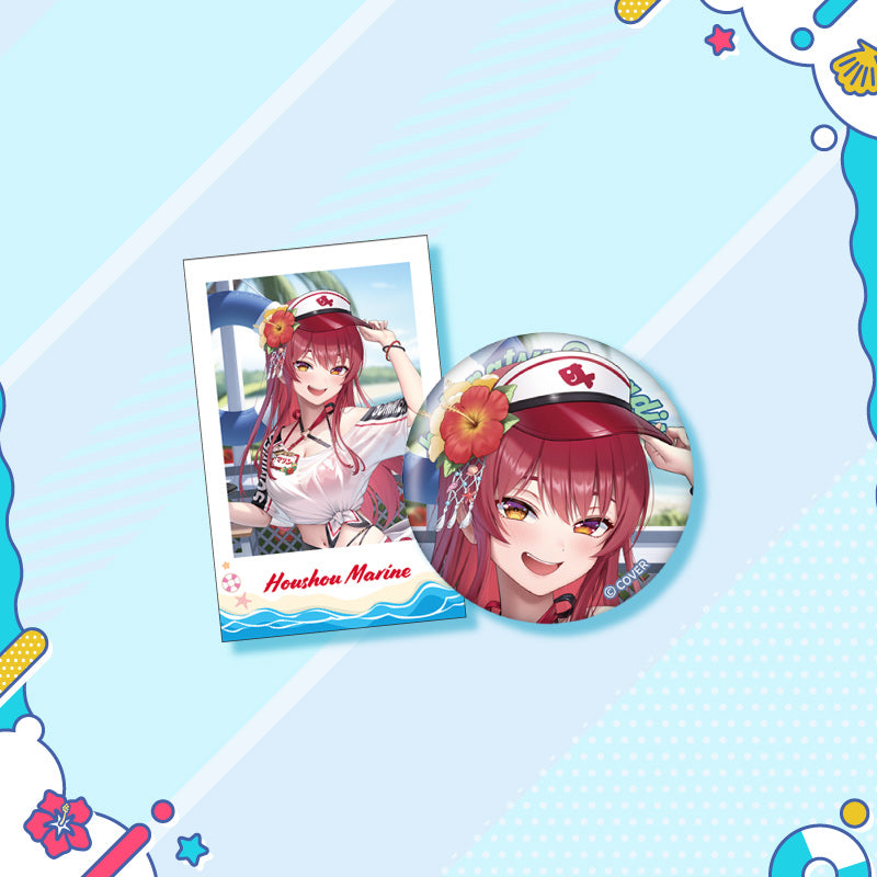 [20250726 - 20250901] "holonatsu Paradise Merch vol.2" Button Badge &Cheki-Style Card Set - GAMERS & Gen 3 & Gen 4