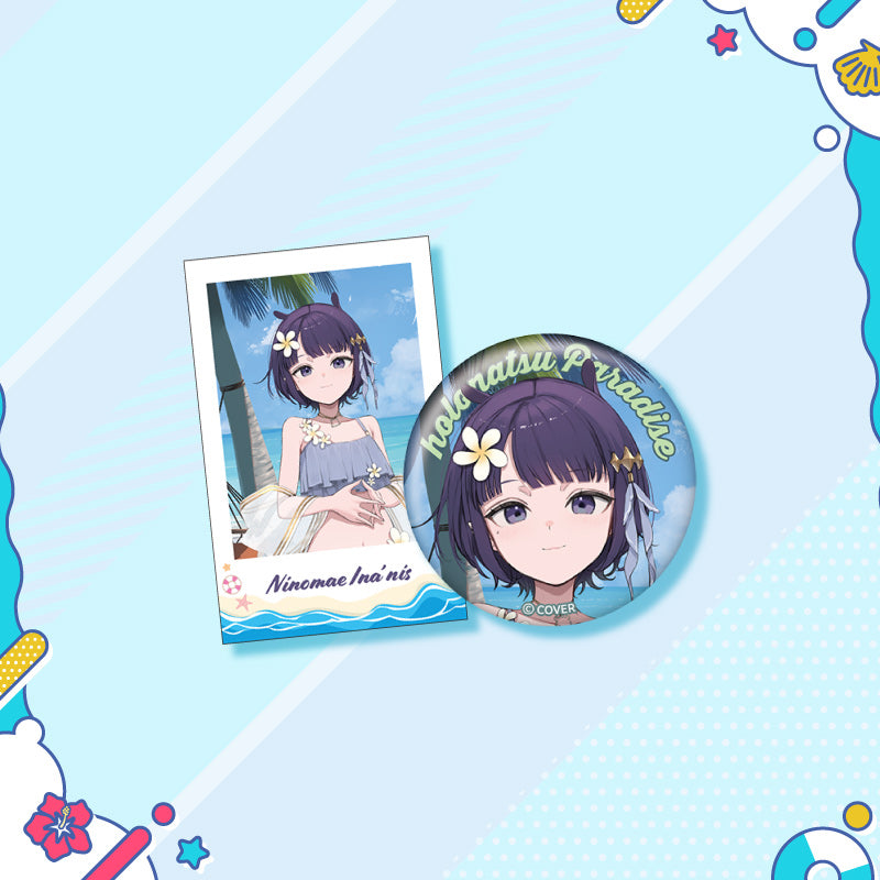 [20250726 - 20250901] "holonatsu Paradise Merch vol.2" Button Badge &Cheki-Style Card Set - hololive English