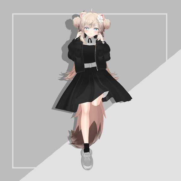 [20241129 - ] "monoTone" 3D Avatar Outfit 3 Avatars Compatibility "Two-Tone Uniform" [Compatible with Shinra/Manuka/Lapwing] (for VRChat)