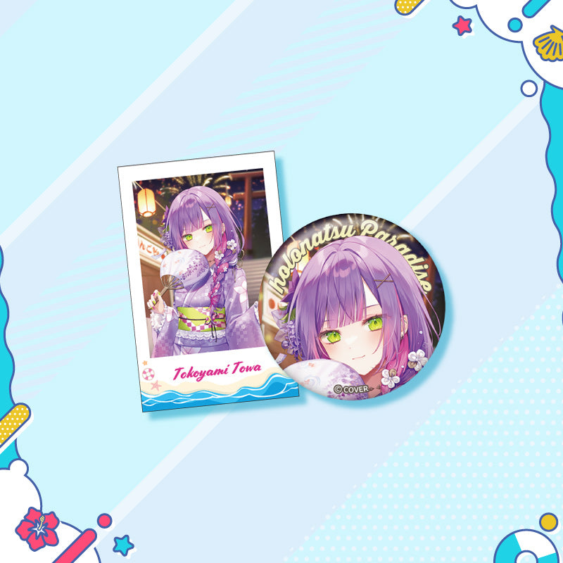 [20250726 - 20250901] "holonatsu Paradise Merch vol.2" Button Badge &Cheki-Style Card Set - GAMERS & Gen 3 & Gen 4