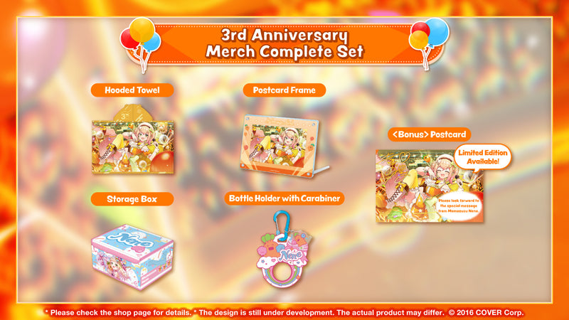 [20230813 - 20230919] [Made to order/Duplicate Bonus] "Momosuzu Nene 3rd Anniversary Celebration" Merch Complete Set