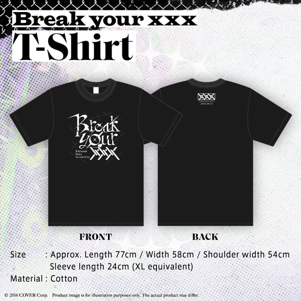 "Tokoyami Towa 1st Solo Concert "Break your ×××" Concert Merchandise (2nd)" T-Shirt
