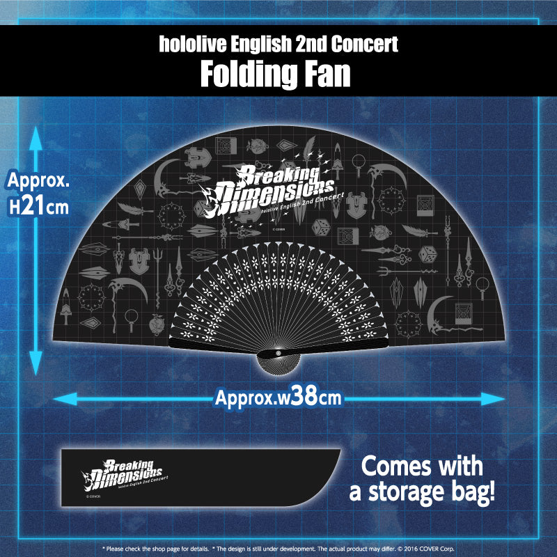 "[hololive English 2nd Concert -Breaking Dimensions-] Concert Merchandise" Folding Fan