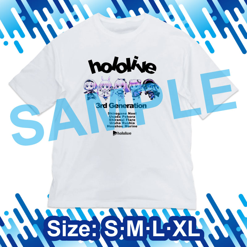 [20210906 - 20210930] "hololive summer festival × atre Akihabara" SUMMER FESTIVAL Loose-fitting Silhouette T-shirt hololive 3rd Generation