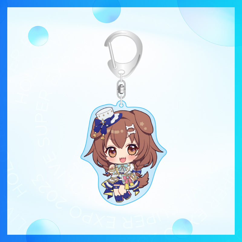"hololive SUPER EXPO 2023" Chibi Acrylic Keychain Bright Outfit Ver. - Gen 2 & Gamers