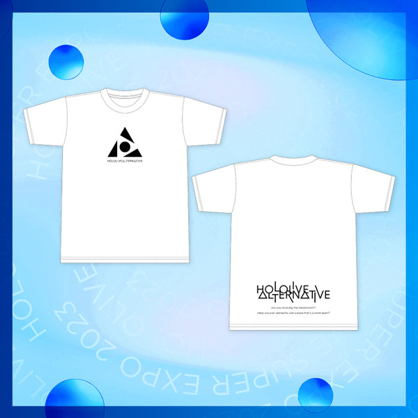 "HOLOLIVE ALTERNATIVE" Logo T恤 白色 M