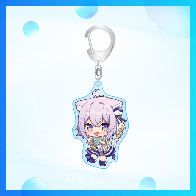 "hololive SUPER EXPO 2023" Chibi Acrylic Keychain Bright Outfit Ver. - Gen 2 & Gamers