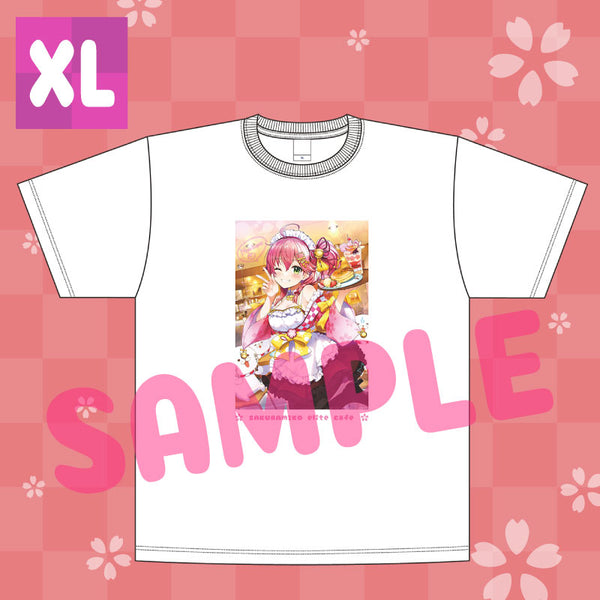 [20210730 - 20210831] "Sakura Miko 3rd Anniversary commemorative" Sakura Miko‘s Elite Café Commemorative T-shirt XL-size