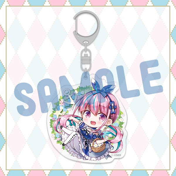 "Aqua Iro in Wonder☆Land♪" Acrylic Keychain Minato Aqua Ver.