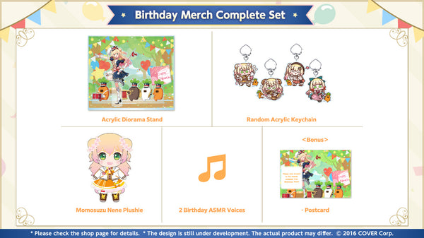 [20230328 - 20230501] "Momosuzu Nene Birthday Celebration 2023" Birthday Merch Complete Set