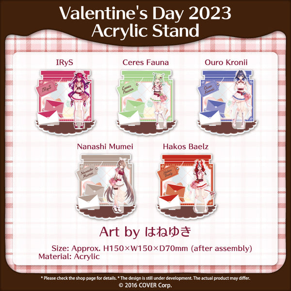 [20230214 - 20230320] "hololive English Valentine's Day 2023" Acrylic Stand - Project:HOPE / Council