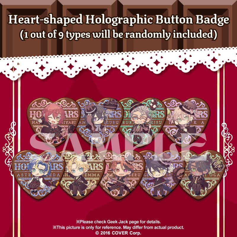[20220207 - 20220808] "HOLOSTARS Valentine's 2022" Heart-shaped Holographic Button Badge
