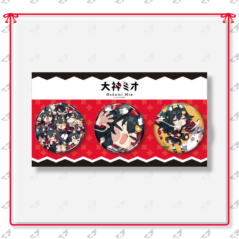 [20220820 - 20220926] "Ookami Mio Birthday Celebration 2022" Button Badge Set