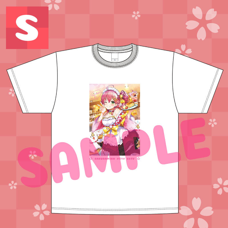 [20210730 - 20210831] "Sakura Miko 3rd Anniversary commemorative" Sakura Miko‘s Elite Café Commemorative T-shirt S-size